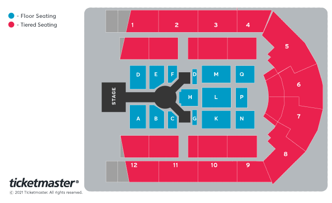 Magic Mike The Arena Tour Seating Plan at Utilita Arena Birmingham