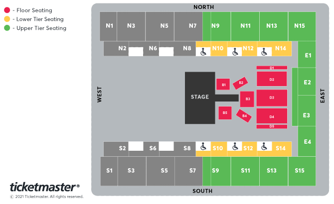The Wizard of Oz Seating Plan at OVO Arena Wembley