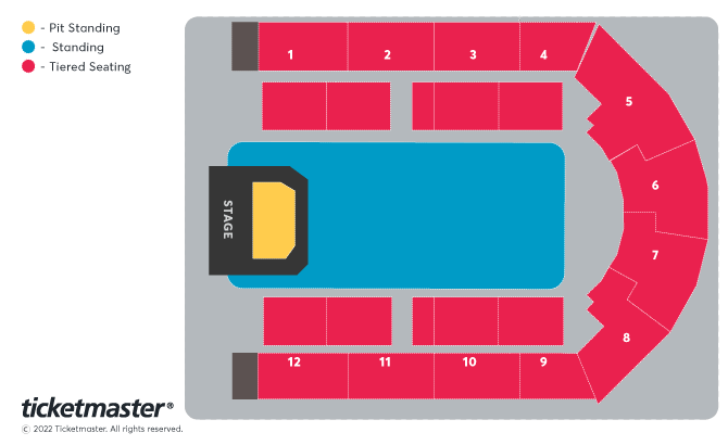 Panic! At The Disco - VIVA LAS VENGEANCE TOUR Seating Plan at Utilita Arena Birmingham