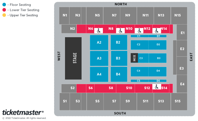 The Overlap: Live on Tour Seating Plan at OVO Arena Wembley
