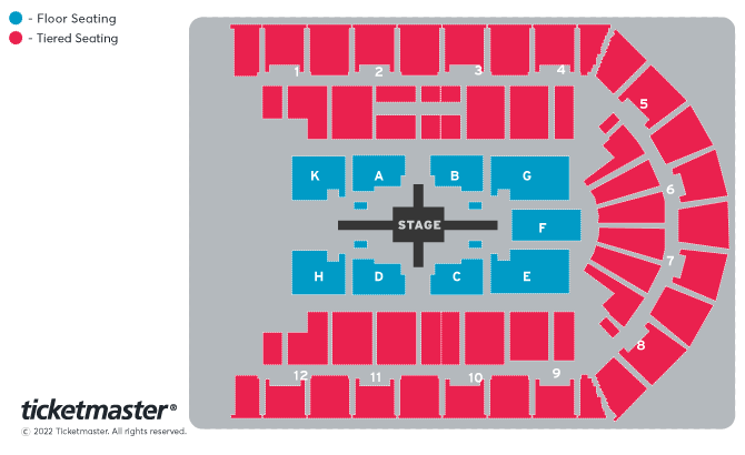 Roger Waters Seating Plan at Utilita Arena Birmingham