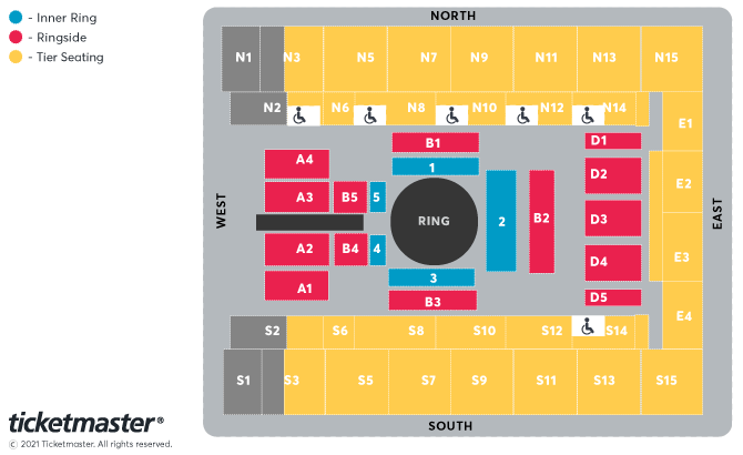 Kingpyn Boxing - High Stakes: Quarter Final Seating Plan at OVO Arena Wembley