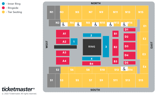 Misfits Boxing  - KSI v Joe Fournier Seating Plan at OVO Arena Wembley