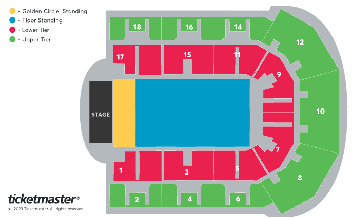 Popworld Live Seating Plan at M&S Bank Arena