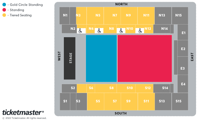 Jags Country Seating Plan at OVO Arena Wembley