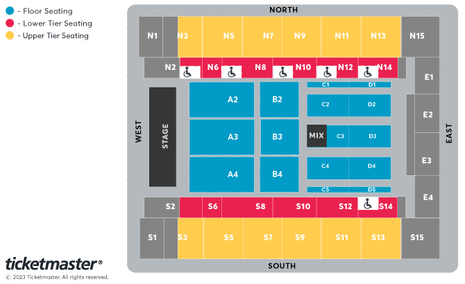Paul Smith: Pablo Seating Plan at OVO Arena Wembley