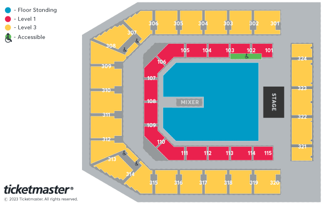 The Script Seating Plan Co op Live