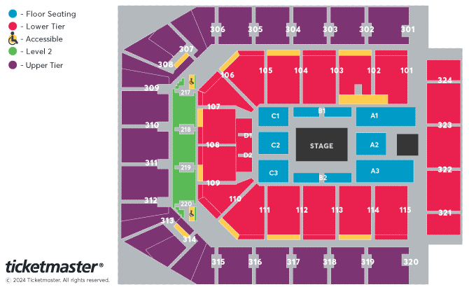 Diljit Dosanjh: DIL-LUMINATI TOUR Seating Plan at Co-op Live