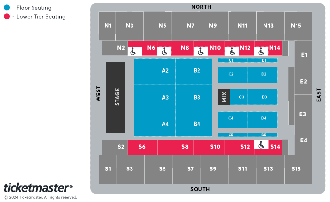 Lara Fabian Seating Plan at OVO Arena Wembley