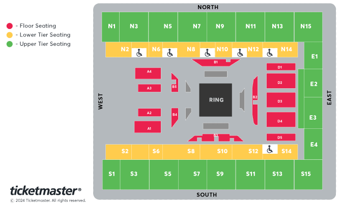 The Magnificent 7: London Seating Plan at OVO Arena Wembley