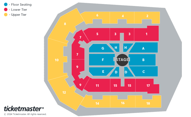 Greg Davies - Full Fat Legend Seating Plan at M&S Bank Arena