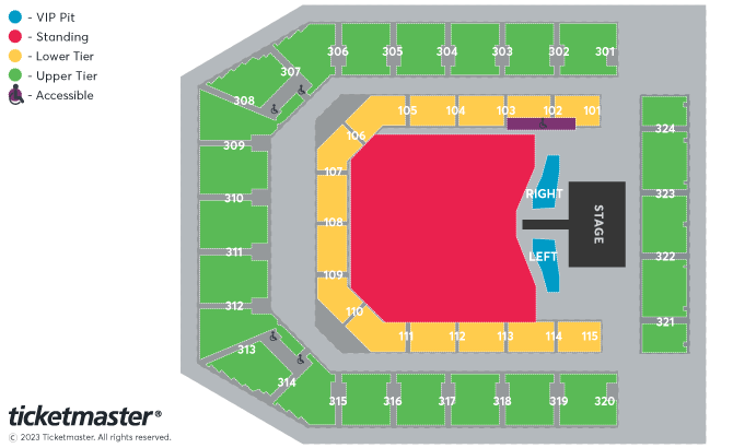 Olivia Rodrigo - Silver Stars Seating Plan at Co-op Live