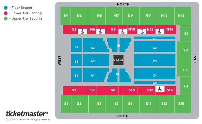 Jimmy Carr: Laughs Funny Seating Plan at OVO Arena Wembley