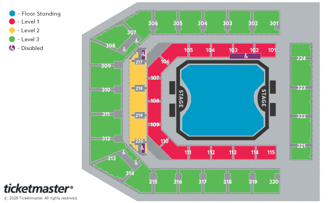 Drake with PARTYNEXTDOOR: $ome $pecial $hows 4 UK Seating Plan at Co-op Live