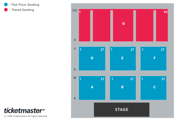 Bob Dylan Seating Plan at Coventry Building Society Arena