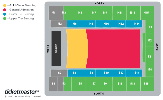 Flo Rida Seating Plan at OVO Arena Wembley