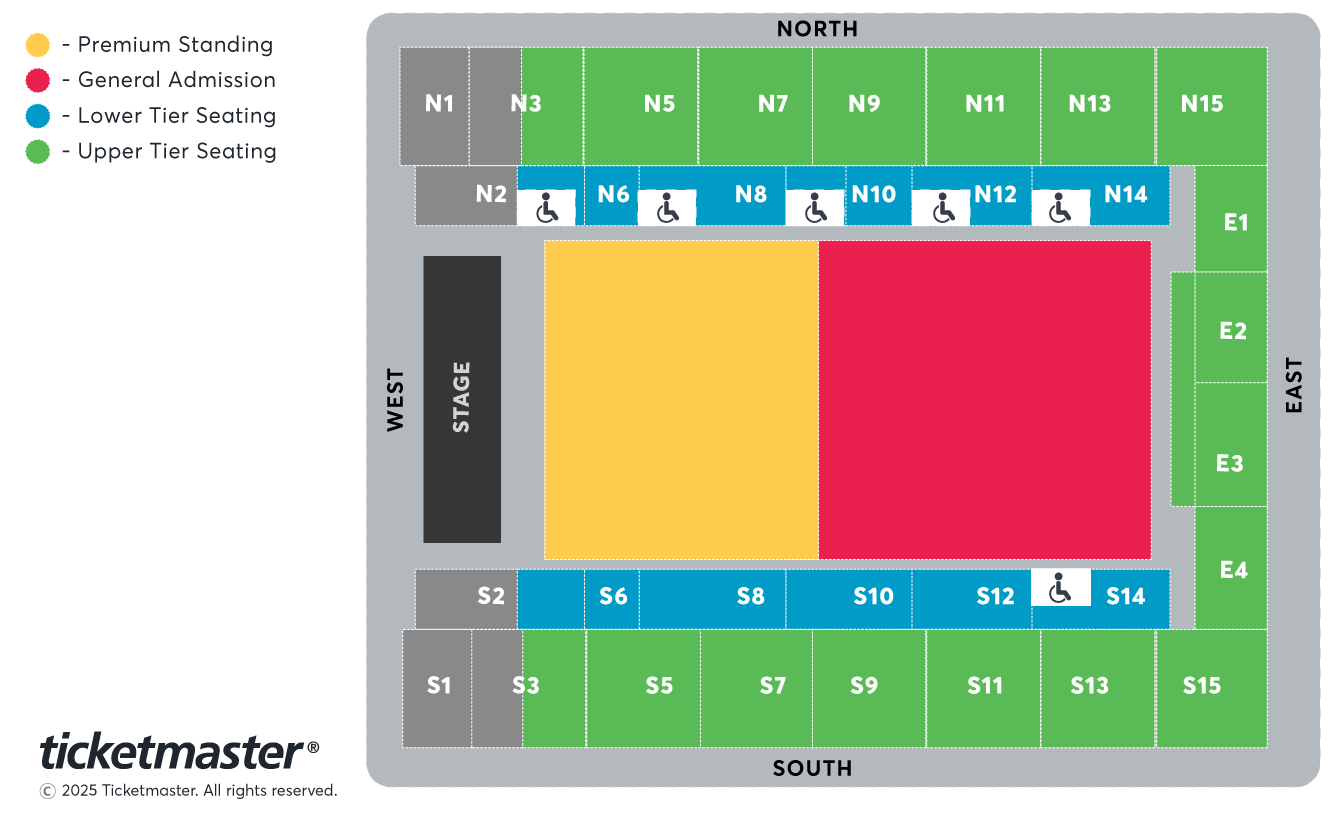 Tash Sultana Seating Plan at OVO Arena Wembley