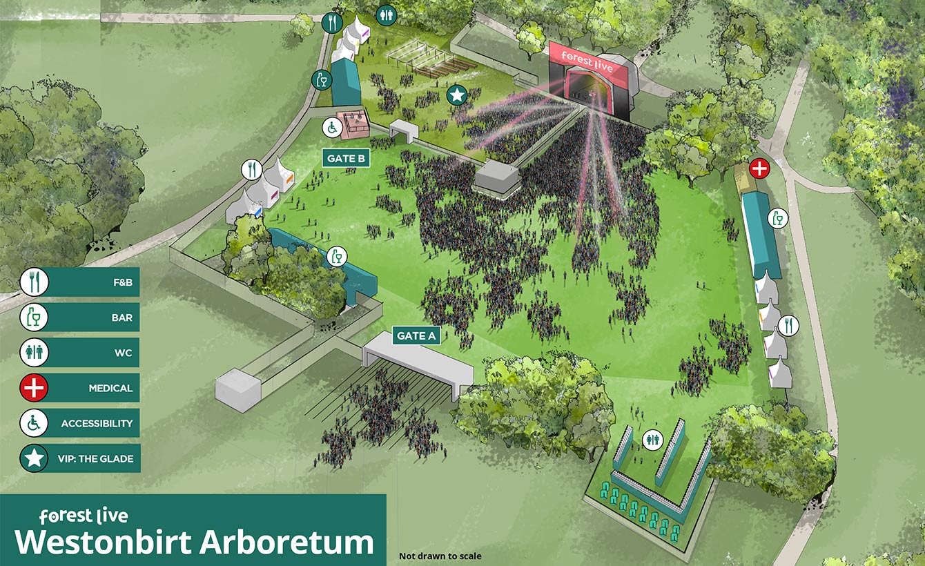 Seat map - Westonbirt Arboretum