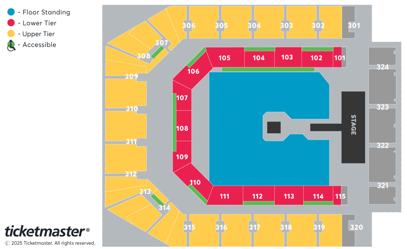 Alex Warren Presents: Little Orphan Alex Live Seating Plan at Co-op Live