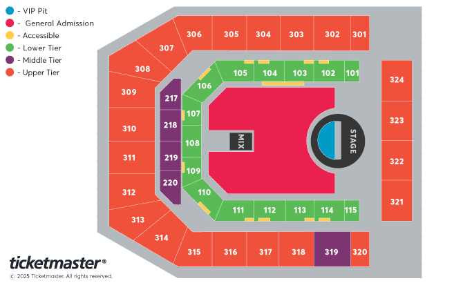 5 Seconds of Summer Seating Plan at Co-op Live 5 Seconds of Summer Seating Plan at Co-op Live