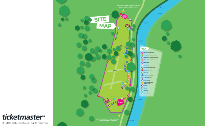 Venue seating chart for Billy Ocean for reference only