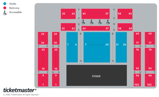 Plan de salle - Aberystwyth Arts Centre