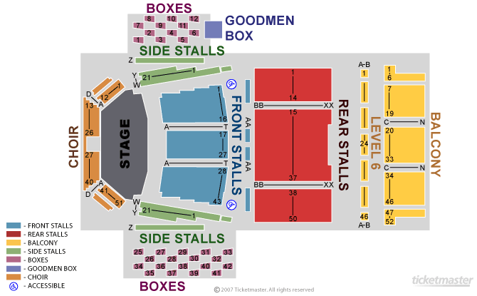 Rick Wakeman's Journey To the Centre of the Earth Seating Plan at Royal Festival Hall