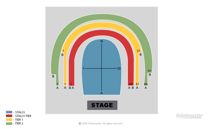 Paul Merton's Impro Chums Seating Plan at The Lowry