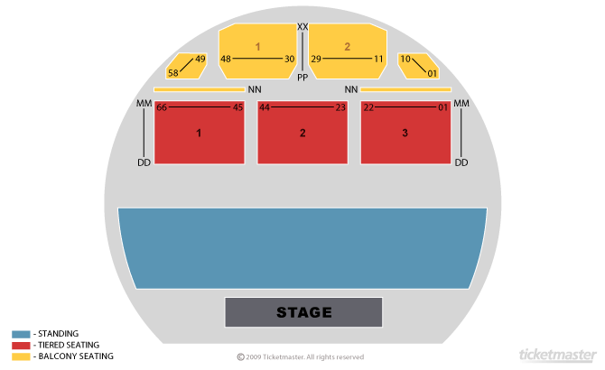 Ocean Colour Scene Seating Plan at Plymouth Pavilions