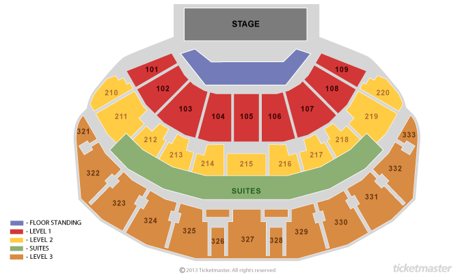 UB40 Seating Plan at First Direct Arena