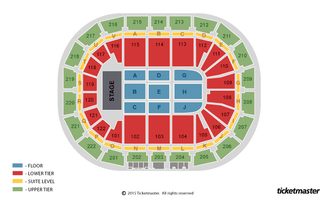 Culture Club Seating Plan at Manchester Arena