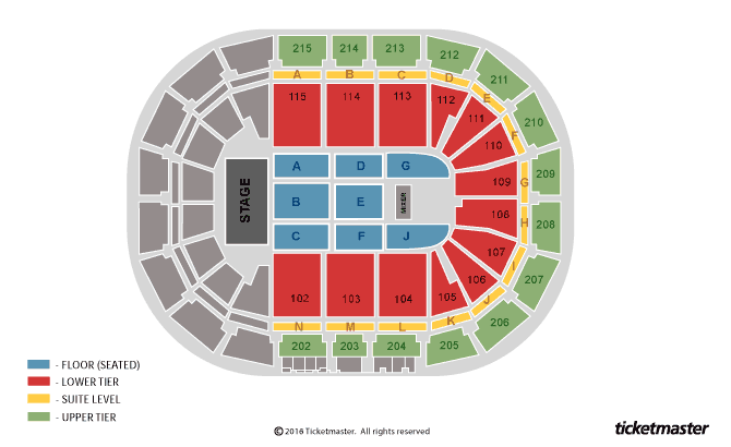 The Human League - Generations Tour 2024 Seating Plan at Manchester Arena