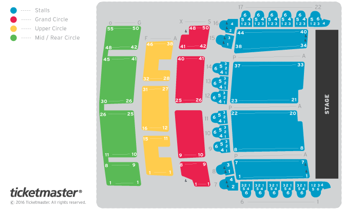 Stephen Fry: Mythos - Part Two: Heroes Seating Plan at Liverpool Philharmonic Hall
