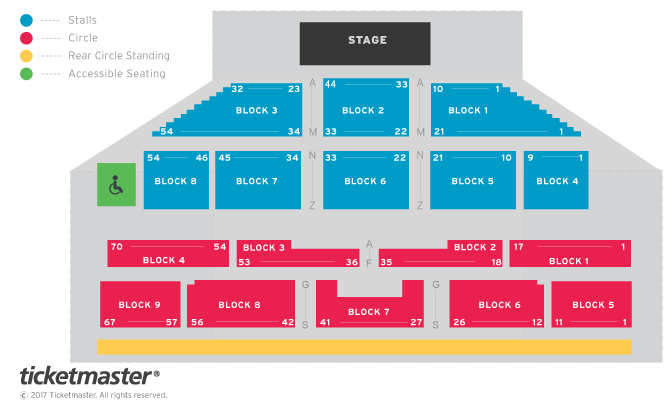 Russell Brand: 33 Seating Plan at Brixton Academy