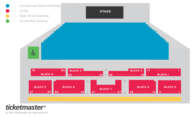 Motionless In White Touring The End Of The World Tour Seating Plan at Brixton Academy