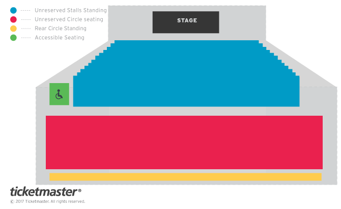 Steel Panther / Heavy Metal Rules Tour Seating Plan at Brixton Academy