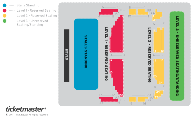 The SAS Band 25 Riff Tour-Celebrating 25Years of Spike's All-Star Band Seating Plan at Shepherds Bush Empire