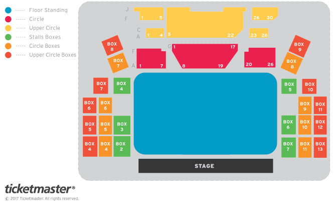 Royal Derngate Seating Plan