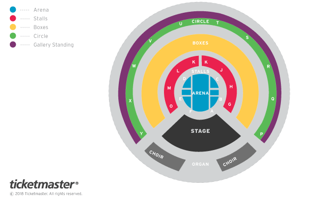 Robbie Williams Seating Plan at Royal Albert Hall