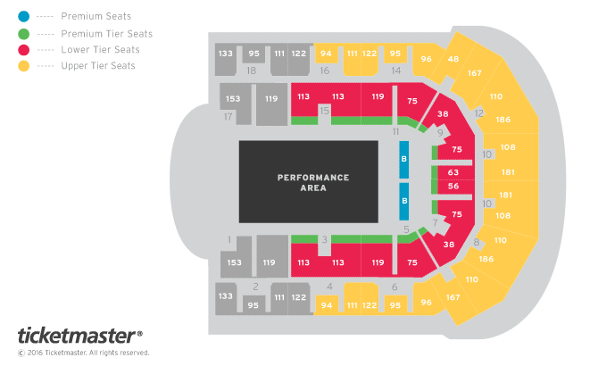 Marvel Universe LIVE! Seating Plan at M&S Bank Arena