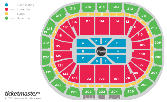 Russell Howard - Respite Seating Plan at Manchester Arena