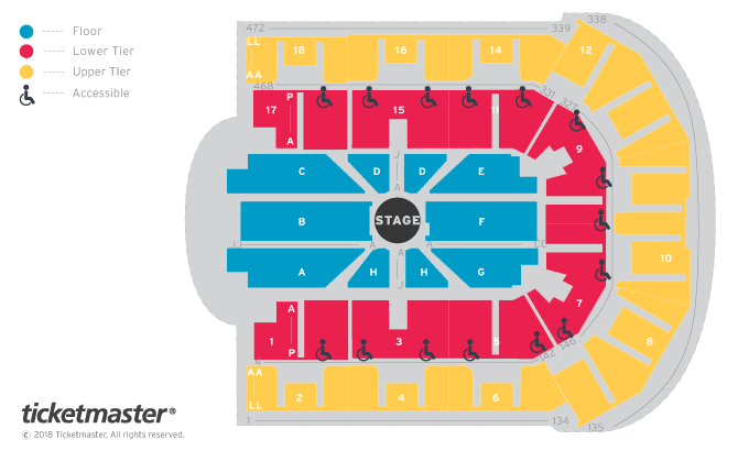 Russell Howard - Respite Seating Plan at Liverpool Echo Arena