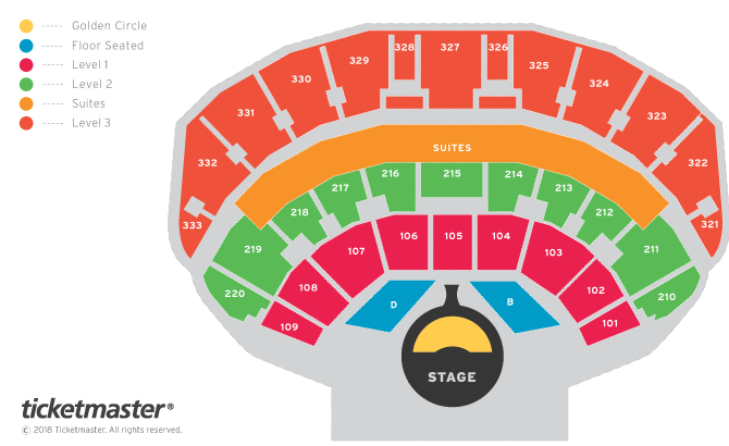 An Evening with Michael Buble Seating Plan at First Direct Arena
