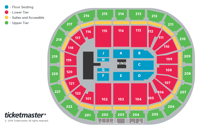 Wwe Smackdown Seating Chart