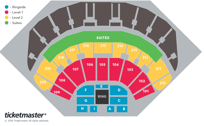 WWE Live Seating Plan at First Direct Arena