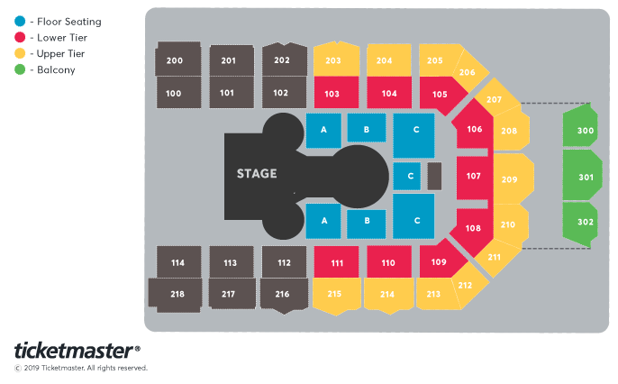 Grandpa's Great Escape Live Seating Plan - Metro Radio Arena