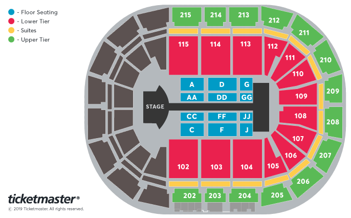 Jonas Brother Seating Chart