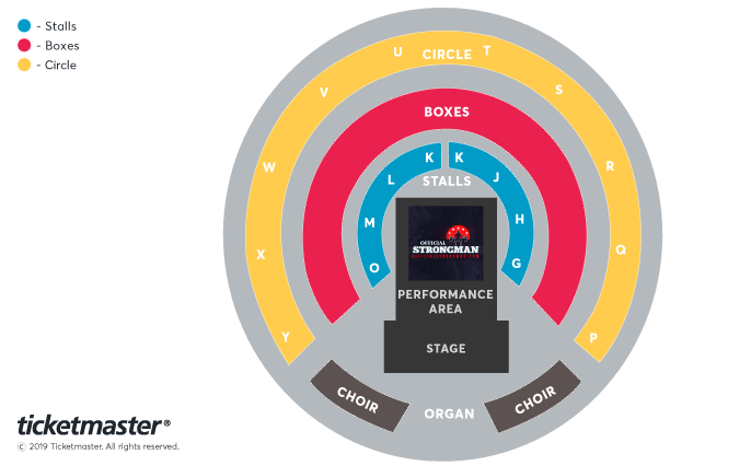 The Strongman Classic 2021 Seating Plan at Royal Albert Hall