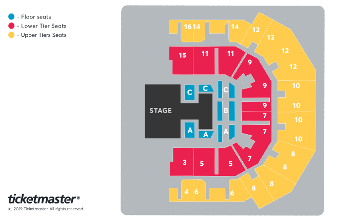 Elf - a Christmas Spectacular Seating Plan at M&S Bank Arena