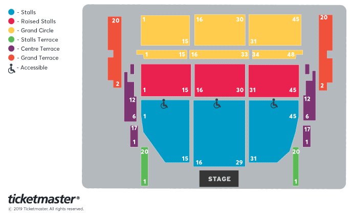 Terrace Theater Seating Chart
